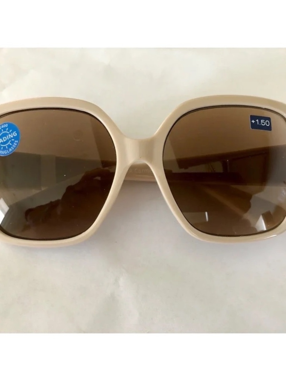 NEW Peepers Taupe Carmen Polarized UV400 Sunglass Readers +1.50